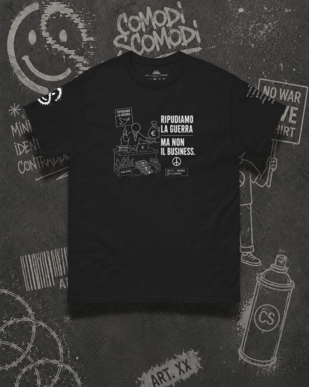 ART 11.1 — NO alla guerra Tee