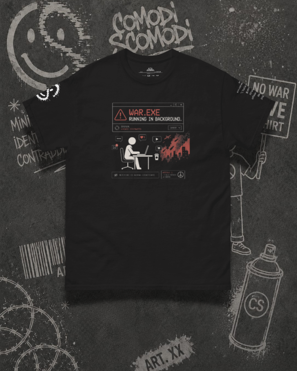 ART 11.2 — NO alla guerra Tee