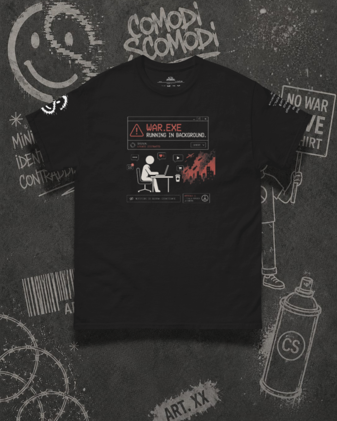 ART 11.2 — NO alla guerra Tee